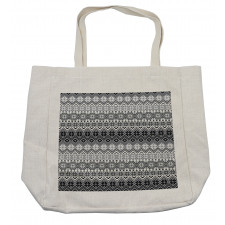 Nordic Snowflake Pattern Shopping Bag