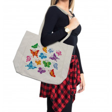 Colorful Ornate Wings Shopping Bag