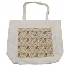 Floral Paisley Tulips Shopping Bag