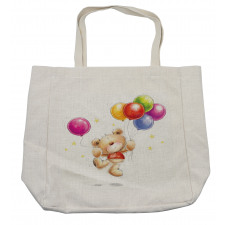 Teddy Bear with Baloon Shopping Bag