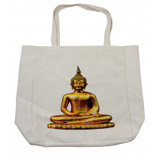 Statue Buildings Oriental Shopping Bag