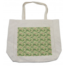 Various Leaves and Flowers Shopping Bag