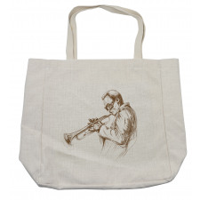 Sketchy Solo Jazz Band Shopping Bag