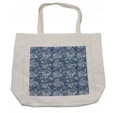 Sketch of Chrysanthemums Shopping Bag