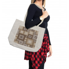 Cubic Square Retro Form Shopping Bag