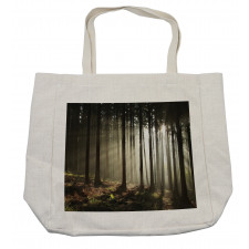 Morning Forest Scenery Shopping Bag