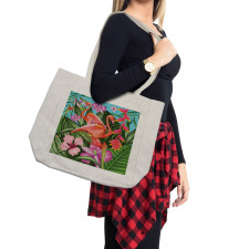 Hibiscus Tropic Flower Shopping Bag