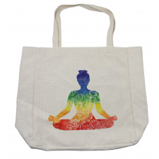 Ornate Motifs Rainbow Shopping Bag
