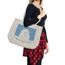 Polar Bear Mother Baby Shopping Bag