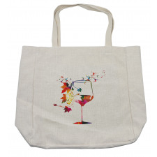 Glass Bird Vines Shopping Bag