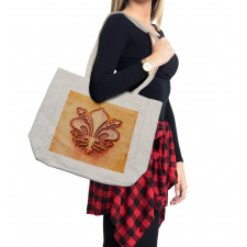 Floral Royal France Shopping Bag