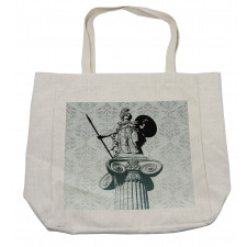 Greek Athena Baroque Damask Shopping Bag