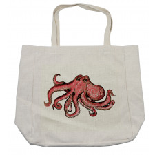 Pink Watercolor Animal Shopping Bag