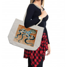 Oceanic Animal Cartoon Shopping Bag