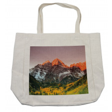 America Mountain Peaks Shopping Bag