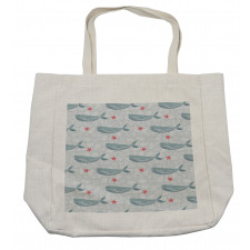 Mammal and Starfish Corals Shopping Bag