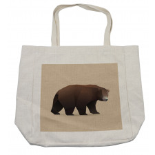Modern Geometric Bear Art Shopping Bag