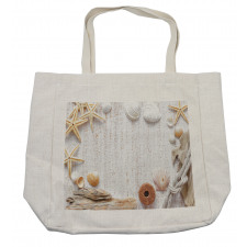 Ocean Shells Starfishes Shopping Bag