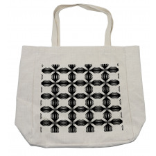 Monochrome Abstract Items Shopping Bag