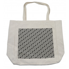 Abstract Zigzags Lattice Shopping Bag