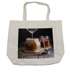 Iced Drink Milk Mason Jars Shopping Bag