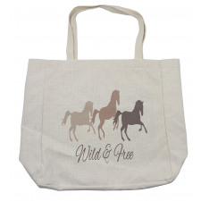 Wild and Free Animal Running Shopping Bag