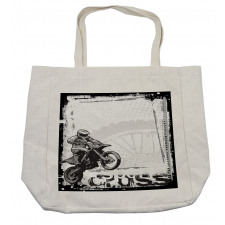 Motocross Racer Shopping Bag