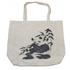 Panda in Zoo Chinese Shopping Bag