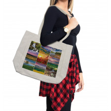 Summer Home Landscape Shopping Bag