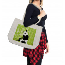 Panda in Bamboo Forest Shopping Bag