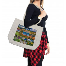 Springtime Countryside Shopping Bag