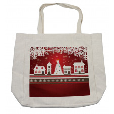 Winter Theme Tree Shopping Bag