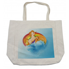 Cartoon Kids Rainbow Shopping Bag