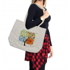 Flowers 4 Season Theme Shopping Bag