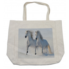 Wintertime Horse Animal Shopping Bag