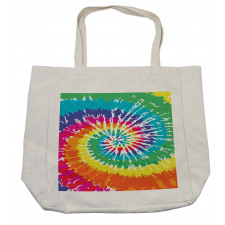 Rainbow Tie Dye Effect Shopping Bag