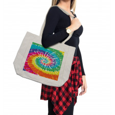 Rainbow Tie Dye Effect Shopping Bag