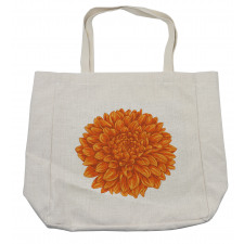 Dahlia Flower Floral Shopping Bag