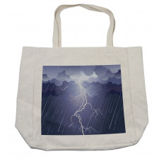 Thunderstorm Dark Clouds Shopping Bag