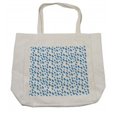 Raindrops Aquatic Fall Shopping Bag