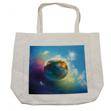 Cosmos Vibrant Scenery Shopping Bag