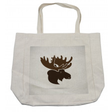 Canadian Deer Head Shopping Bag