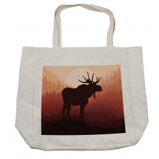 Forest Antlers Wild Deer Shopping Bag