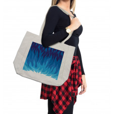 Abstract Gas Flame Fire Shopping Bag