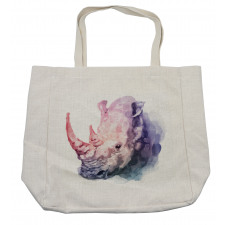 Safari Animal Rhino Shopping Bag