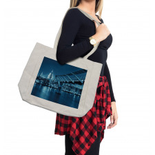 Night London Monument Shopping Bag