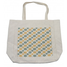 Retro Daisies Shopping Bag