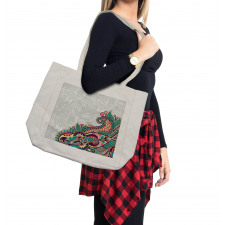 Floral Tribal Paisley Shopping Bag