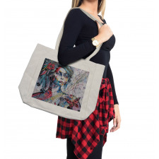 Fantasy Portrait of a Girl Shopping Bag