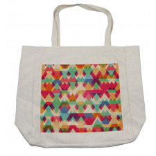 Colorful Triangles Shopping Bag